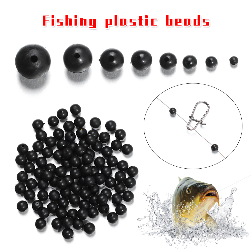 Fishing Lure Soft Plastic - 100 قطعة/الوحدة الصيد الخرز الفضاء سدادة