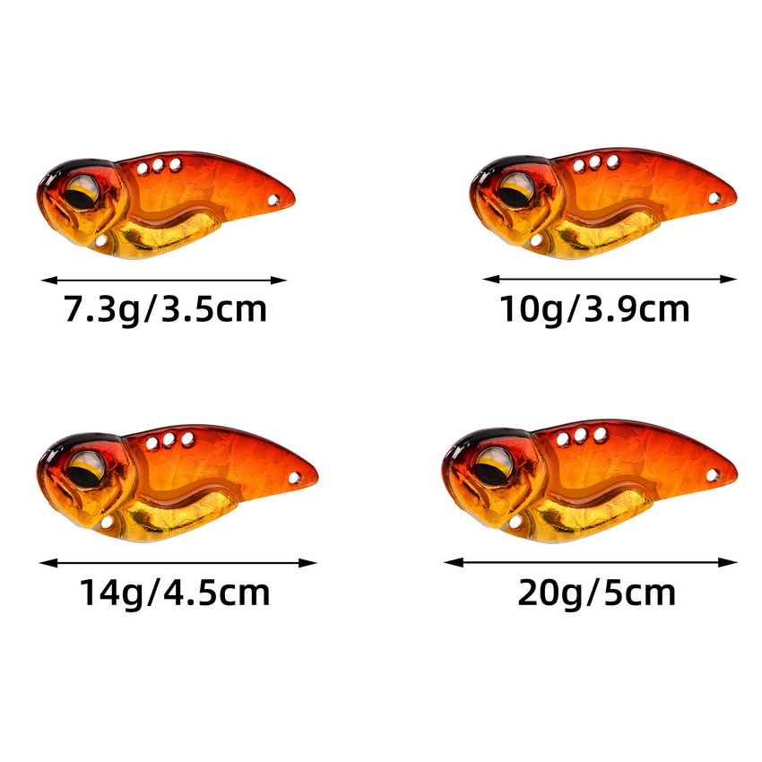 6 قطعة المعادن VIB الصيد السحر - مراجعة Fishing Lure Blade Bait وسعره