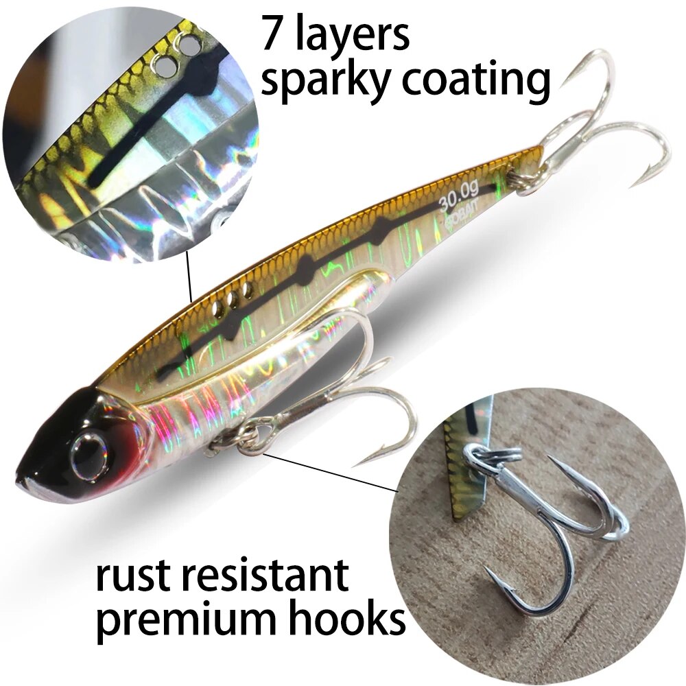 GOBAIT VIB الصيد إغراء 20 جرام - مراجعة Fishing Lure Blade Bait وسعره