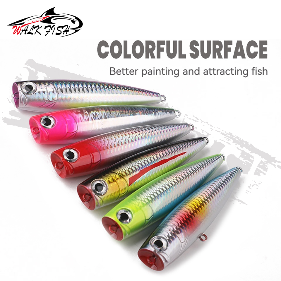 WALK FISH قطعة واحدة 110 مم 25 - مراجعة Fishing Lure Popper وسعره