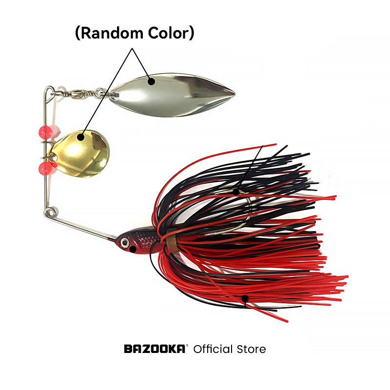 بازوكا 15 جرام 18 جرام سبينيرب - مراجعة Fishing Lure Buzzbait وسعره