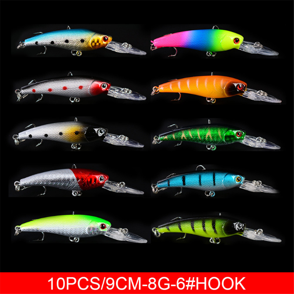 20 قطعة/الوحدة أسماك الصيد الس - مراجعة Fishing Lure Crankbait وسعره