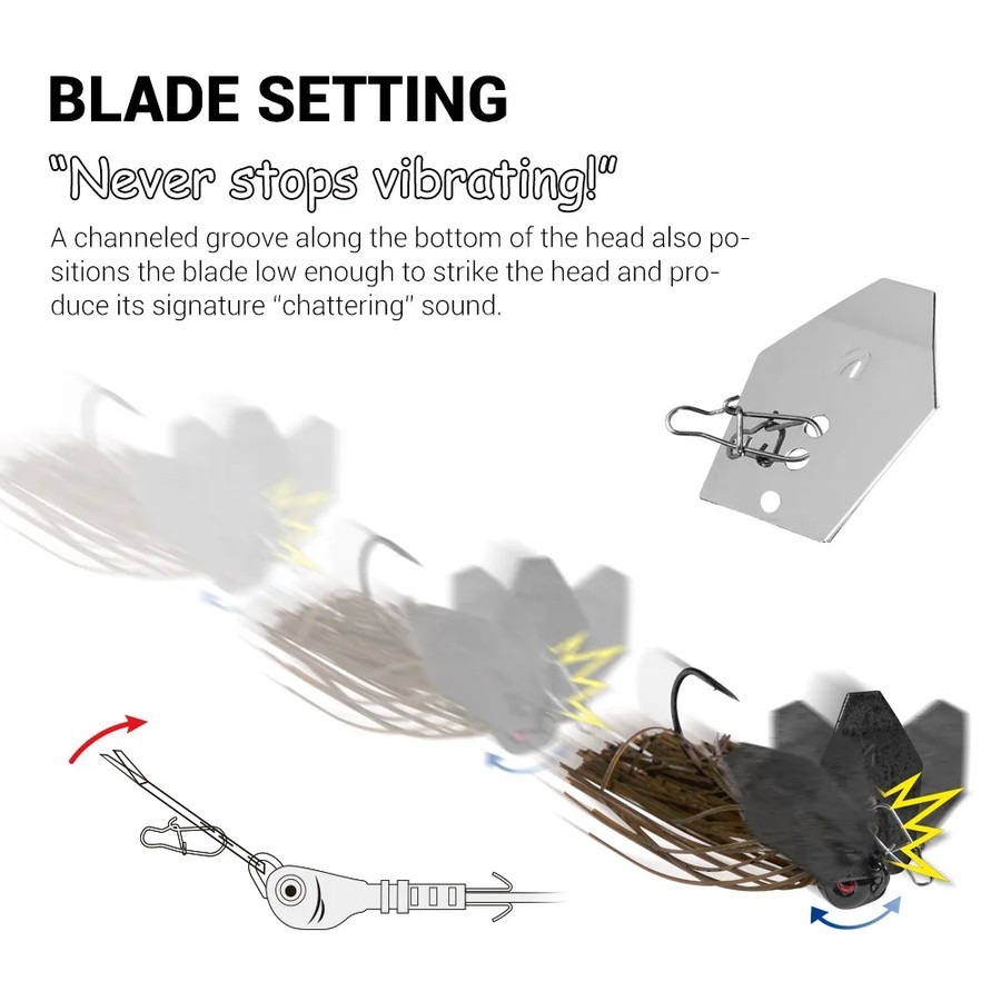 طعم صيد نوبي شاتربايت بليد جيغ - مراجعة Fishing Lure Blade Bait وسعره