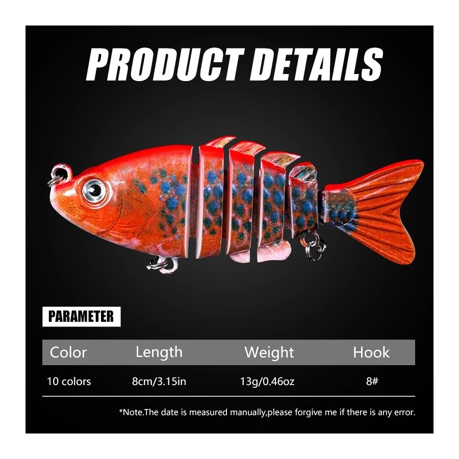 1 قطعة طعم صيد سمك واقعي 8 سم  - مراجعة Fishing Lure Popper وسعره