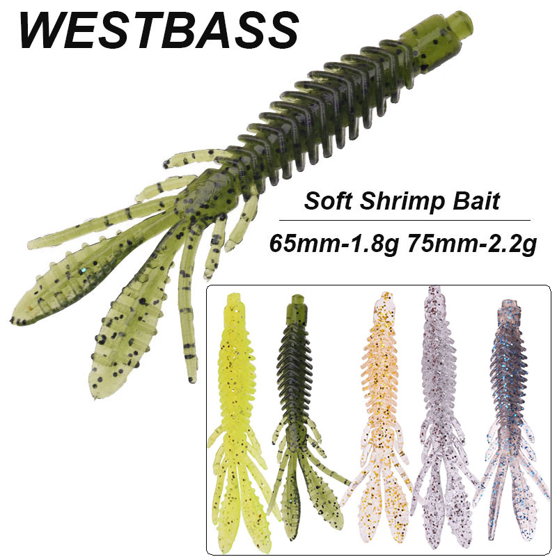 ويستباس 5 قطعة لينة الطعوم الي - مراجعة Fishing Lure Soft Plastic وسعره