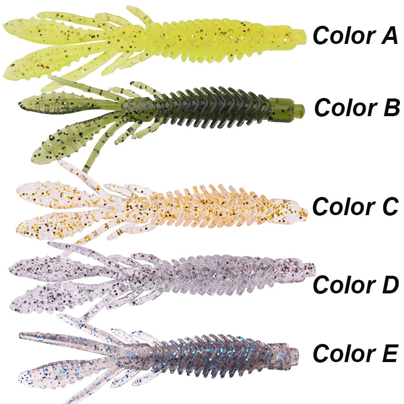 ويستباس 5 قطعة لينة الطعوم الي - مراجعة Fishing Lure Soft Plastic وسعره
