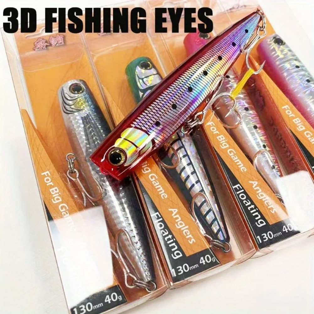 1 قطعة طُعم صيد كبير الحجم من  - مراجعة Fishing Lure Popper وسعره