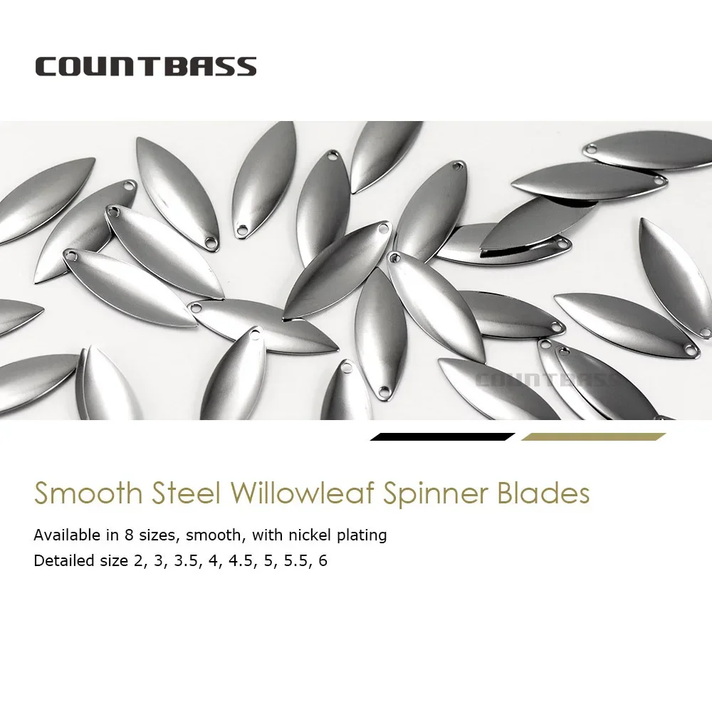 Countbass 50 قطعة حجم 1-6 الني - مراجعة Fishing Lure Blade Bait وسعره