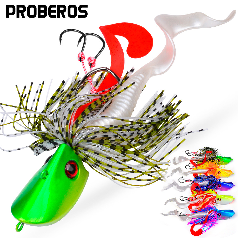 Proberos المتذبذب الأسود باس ا - مراجعة Fishing Lure Blade Bait وسعره