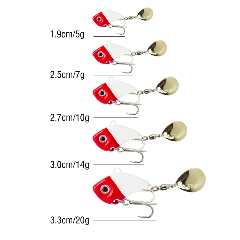 6 قطع طُعم صيد معدني دوار غاطس - مراجعة Fishing Lure Crankbait وسعره