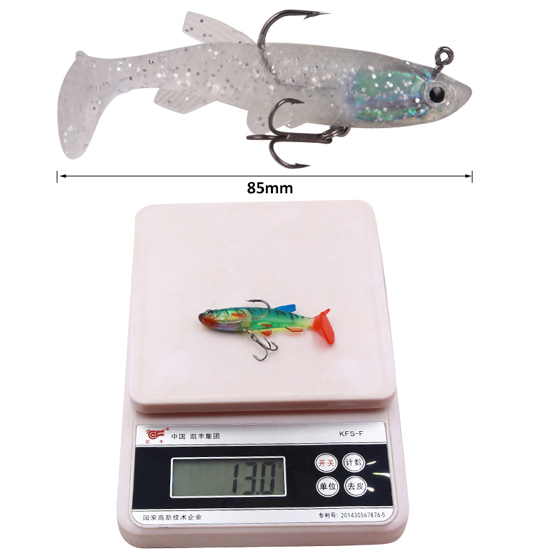 T الذيل الطعم الناعم طعوم لينة - مراجعة Fishing Lure Soft Plastic وسعره
